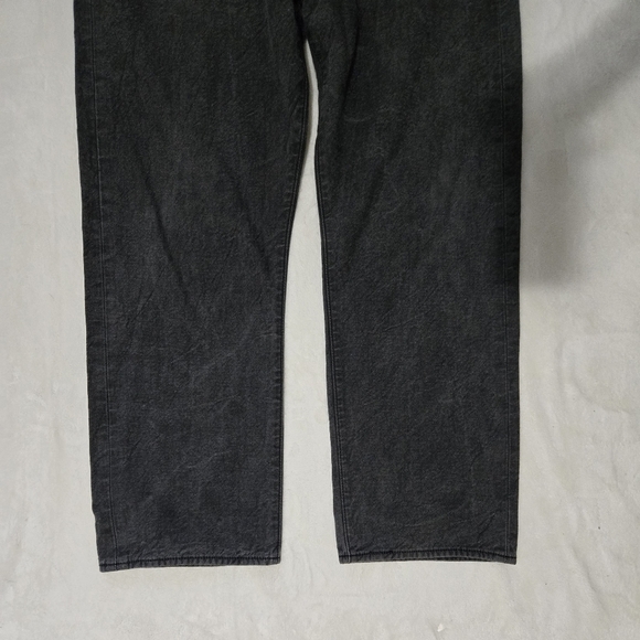Levi's 501 Men's Jeans Dark Gray Size 40/30 Straight Leg Stylish Distressed - Picture 6 of 11